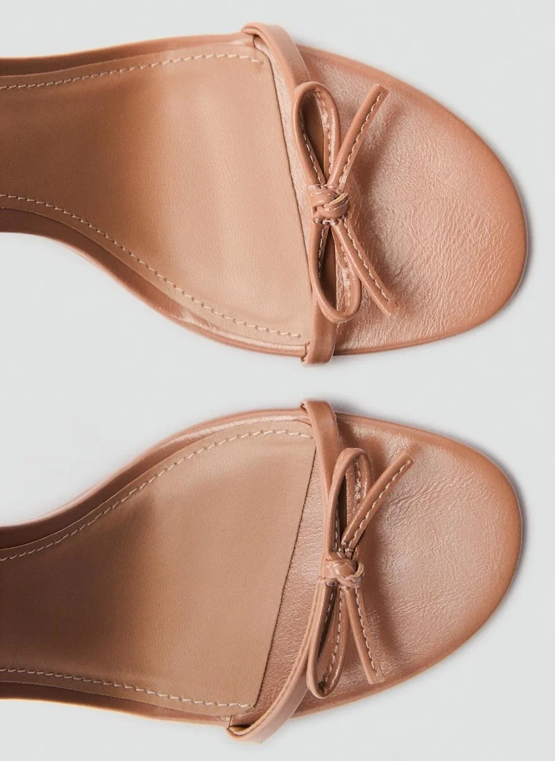 MANGO  bow detail strappy heeled sandal for Women | Best Price UAE